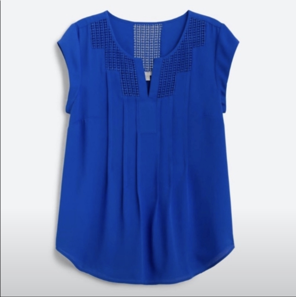 Women's Daniel Rainn Blouse Cobalt Blue Large